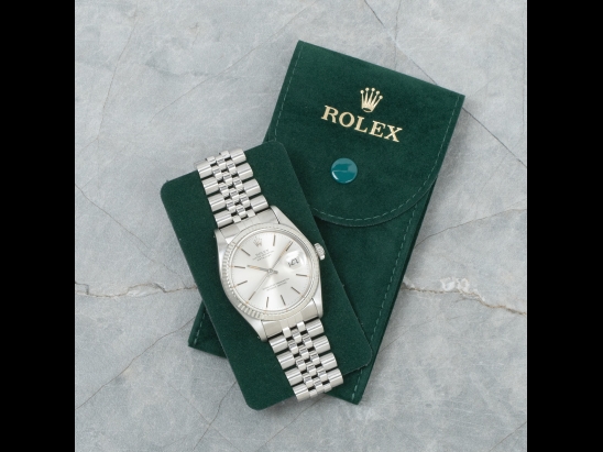 Rolex Datejust 36 Argento Jubilee Silver Lining Dial 16014 